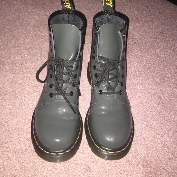 gray doc martens NEGOTIABLE