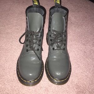 gray doc martens NEGOTIABLE