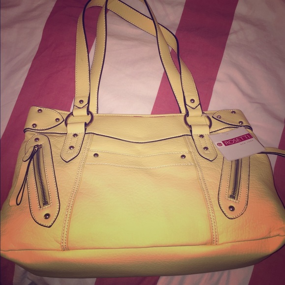 Soft yellow purse