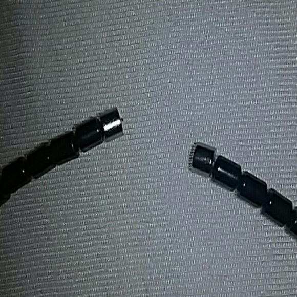 Dark Gray Necklace + Earrings - Picture 4 of 4