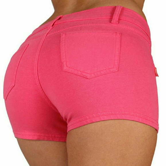 Stretchy Fuschia Shorts