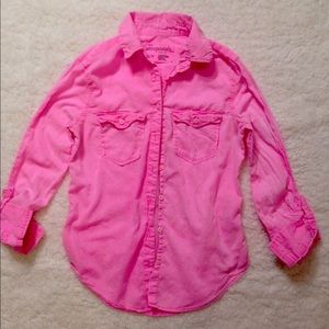 Aeropostale Pink Button Down