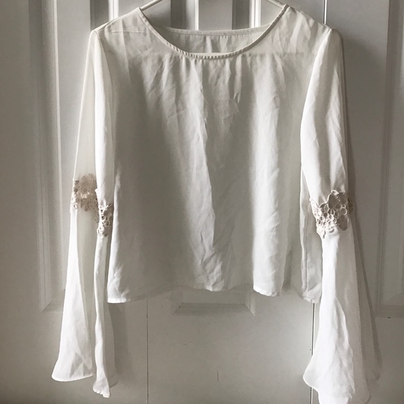 White bohemian top