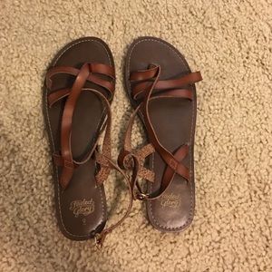 Brown sandals