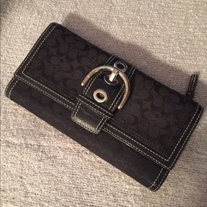 Black coach wallet