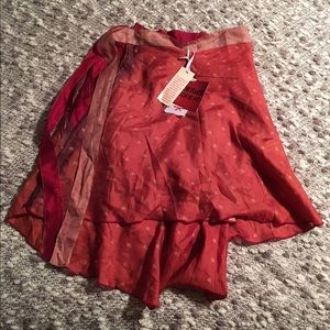 Fortune Cookie Wrap Skirt Dress