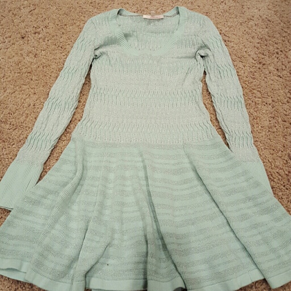 Light blue sweater dress