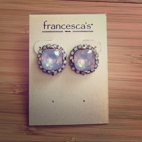 NWT Francesca's Pale Blue/Lavender Earrings