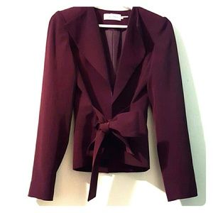 Chic burgundy blazer size 4-6 Calvin Klein