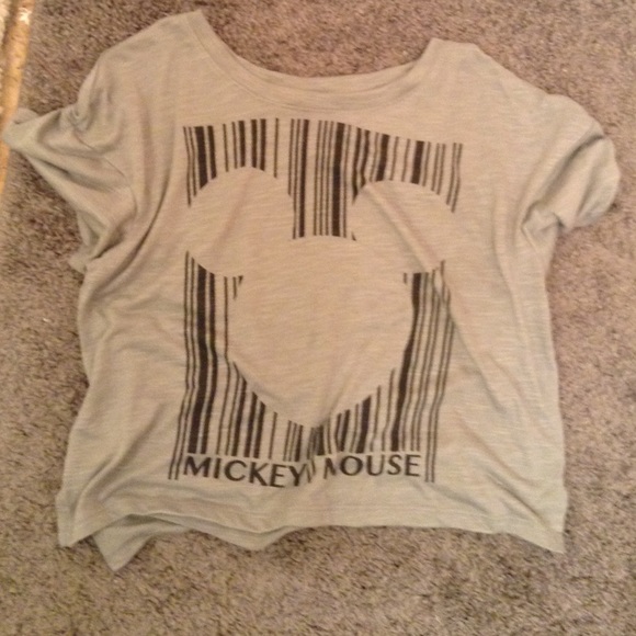 Mickey Mouse cropped shirt