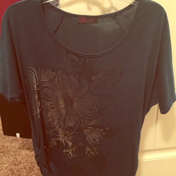 Blue-green shirt