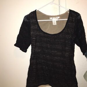 Black shirt with patterns