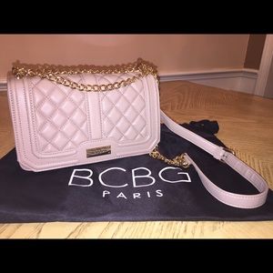BCBG Mac Azria - off the shoulder bag with chain.