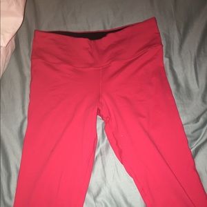Pink yoga pants