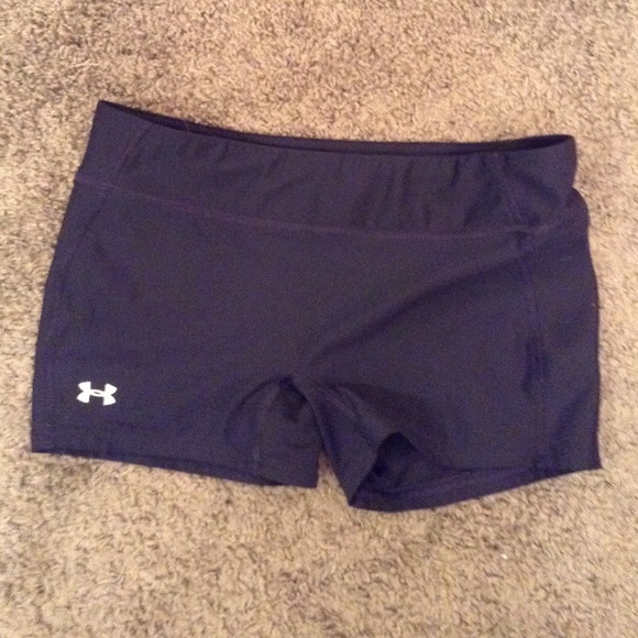 Navy blue under amour spandex shorts