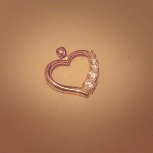 Sterling silver heart charm