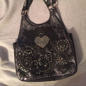 Kippy's black leather purse
