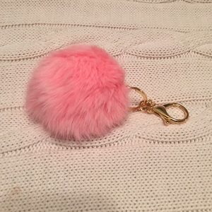 Baby Pink Poof Keychain
