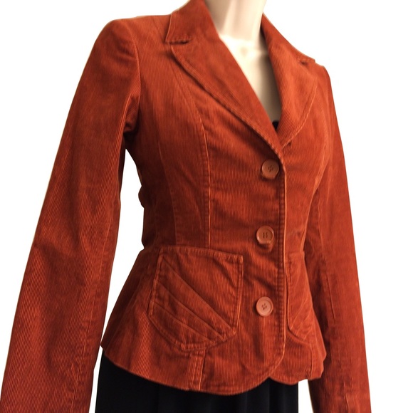H&M Jackets & Blazers - Burnt Orange Corduroy H& M Blazer