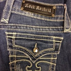 Celine Rock Revival Boot Cut Jeans