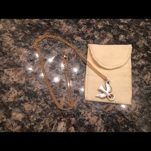 James Avery 24k Dove Necklace