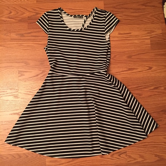 Striped Skater Dress