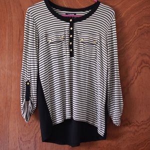 Black and white striped shirt