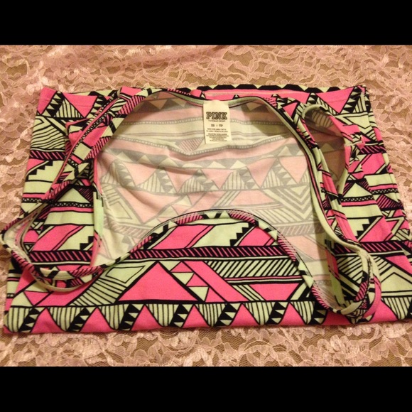 Pink Aztec fitted dress