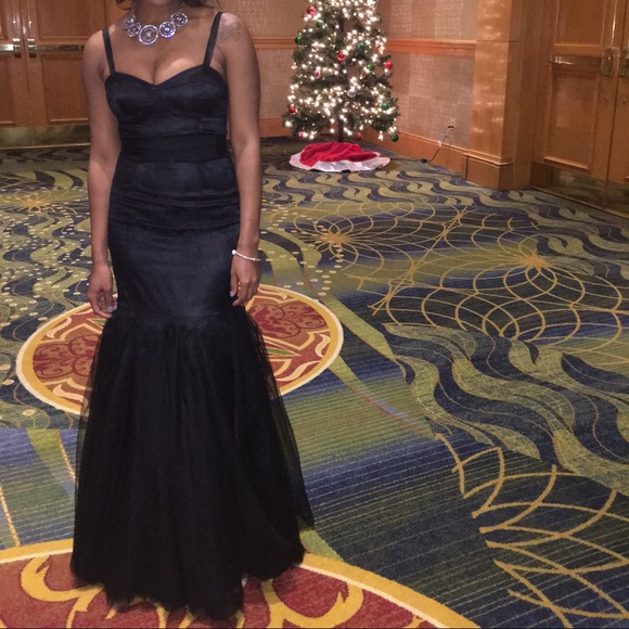 Gorgeous Black Mermaid Style Formal Dress