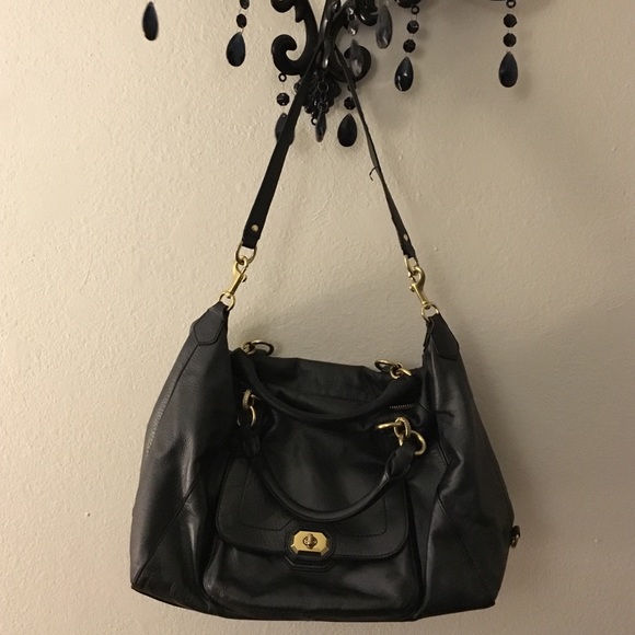 Black Leather Coach Bag