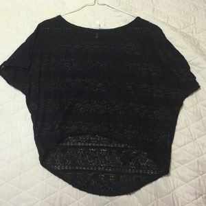 Black lace top