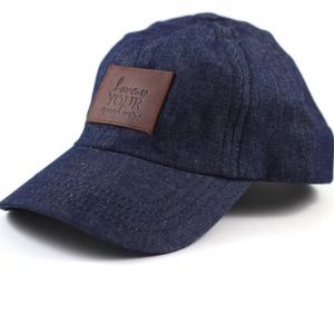 Love Your Melon Dark Denim Patch Cap
