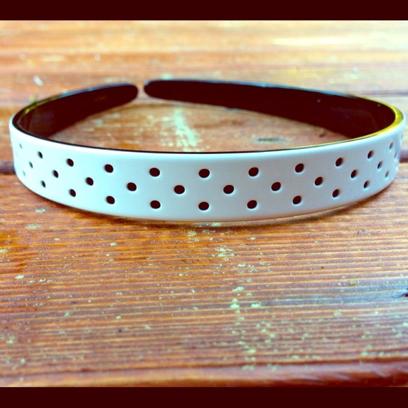 France Luxe Accessories - ⬇️ White Polka Dot Headband