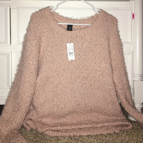 Brandy Melville Sweaters - pacsun oversized thick pink furry sweater