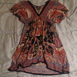 Gypsy hippie tunic dress