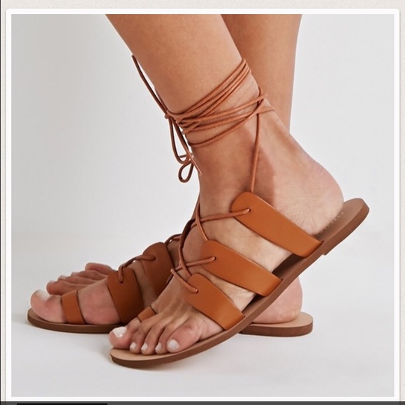 Forever 21 Lace up sandals