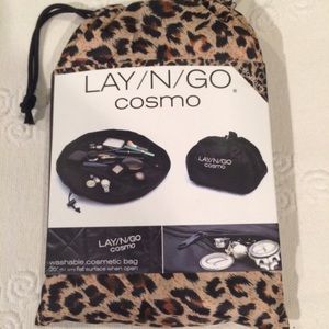 Lay N Go Cosmetic Bag: Leopard