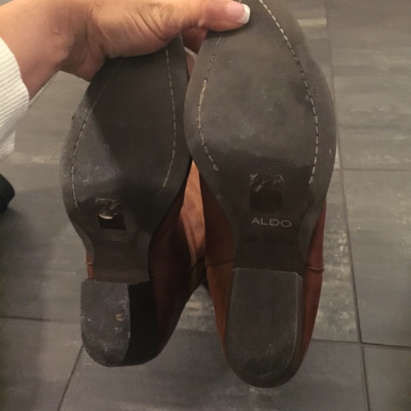 ALDO GENUINE LEATHER TWO TONE COWBOY BOOTS - Picture 5 of 5