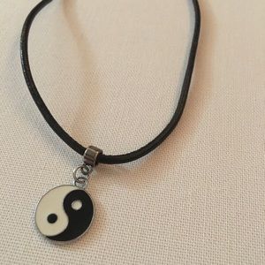 Grunge Ying Yang choker