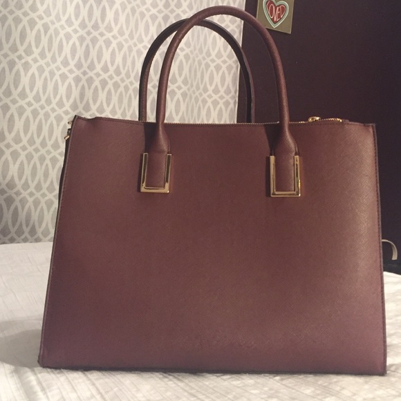 MAROON handbag/purse