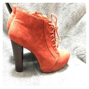 Burnt Orange Bootie