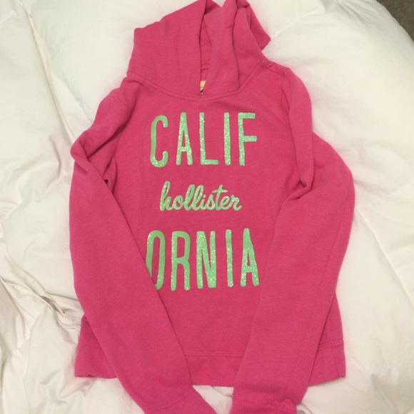 Pink hollister hoodie