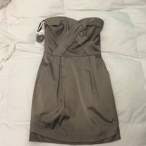 Grey/ tan Bebe dress