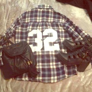 Brandy Melville 32 flannel button down