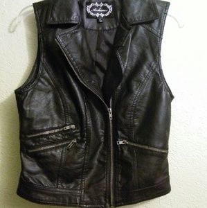 Leather vest