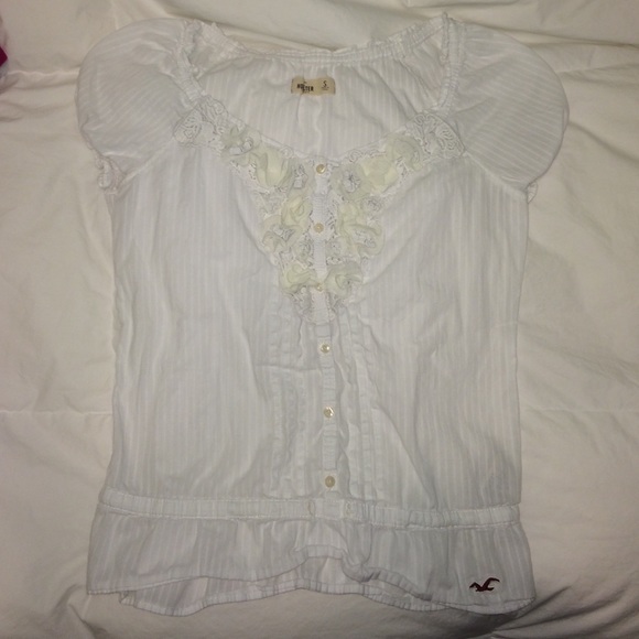 White hollister top