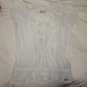 White hollister top