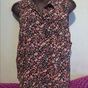 flower themed tank top