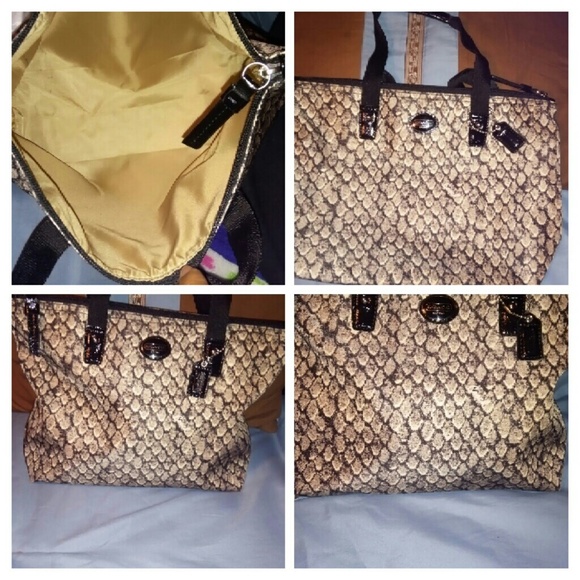 Snake print weekender