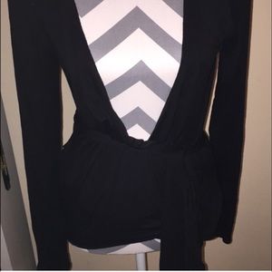 Banana Republic black wrap cardigan